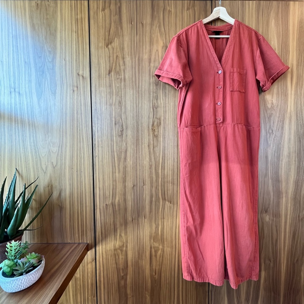 Monki Terracotta Red Jumpsuit